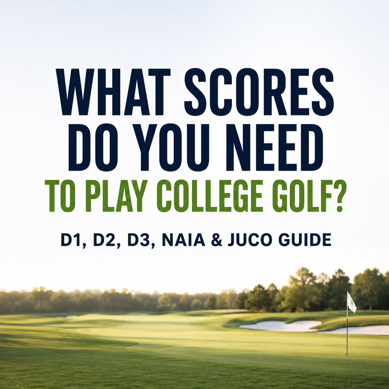 What Scores Do You Need to Play College Golf? D1, D2, D3, NAIA & JUCO Guide